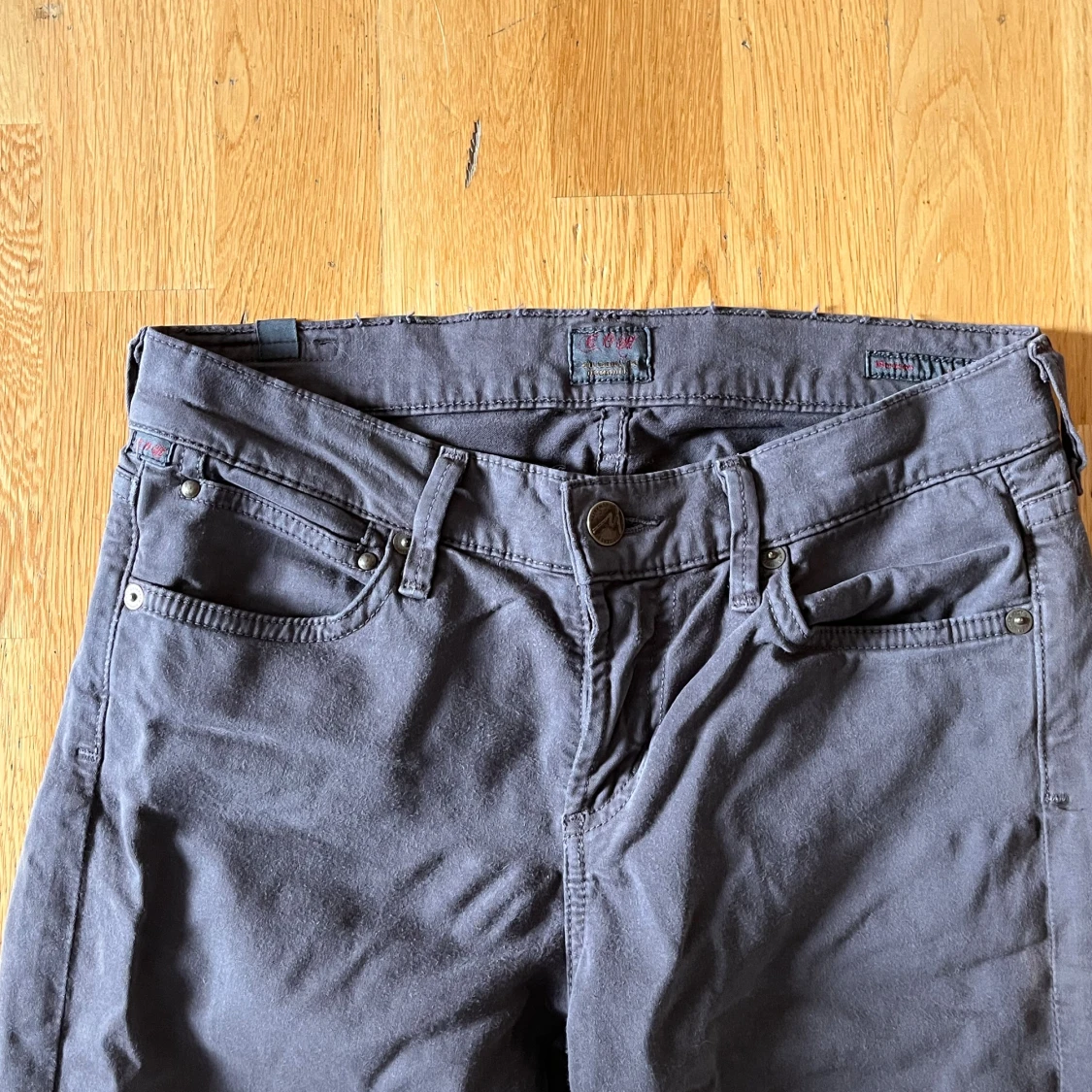 Bruna lågmidjafe byxor  - 2