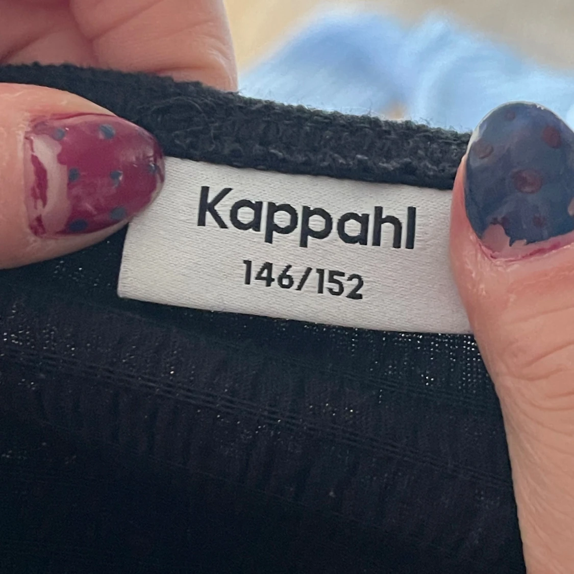 Svart långärmad topp från Kappahl - 1