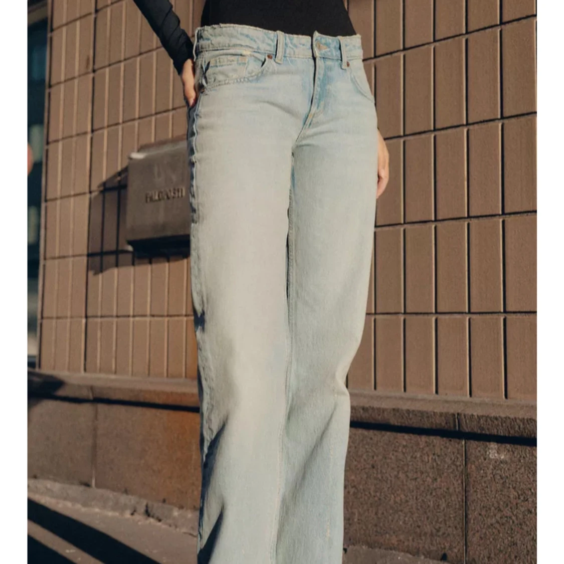 Lågmidjade wide jeans
