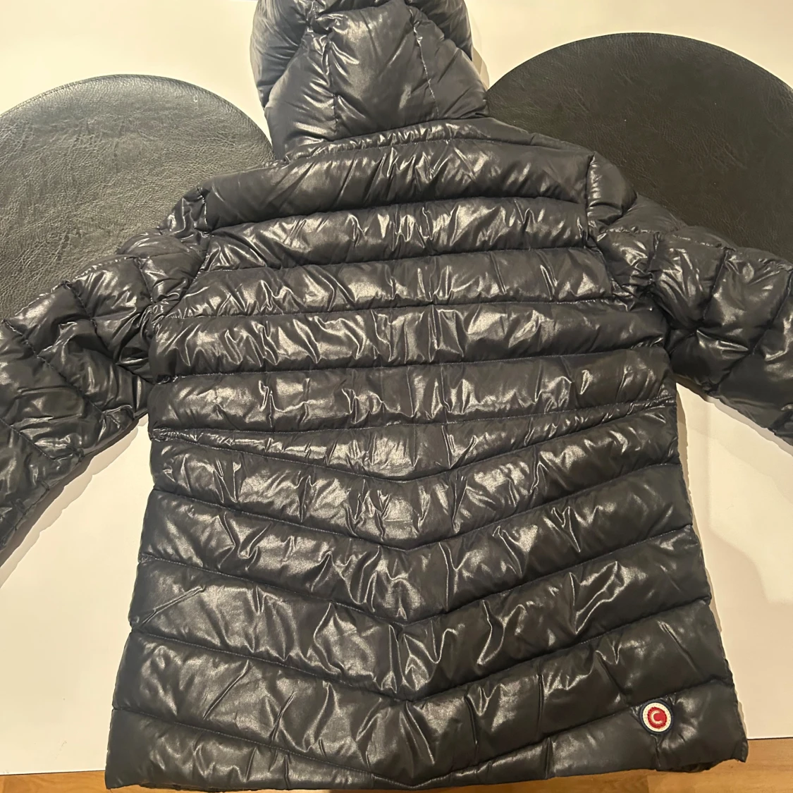 Svart Colmar pufferjacka med huva - 2