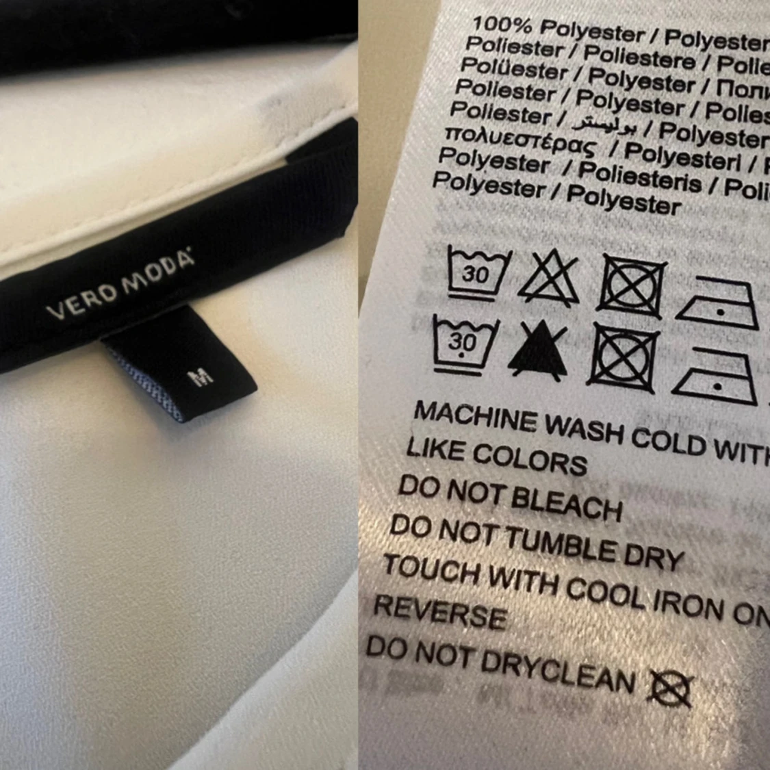 Elegant blus med knytband  - 4