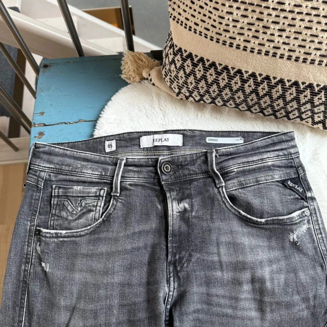 Grå Replay Anbass jeans - 1