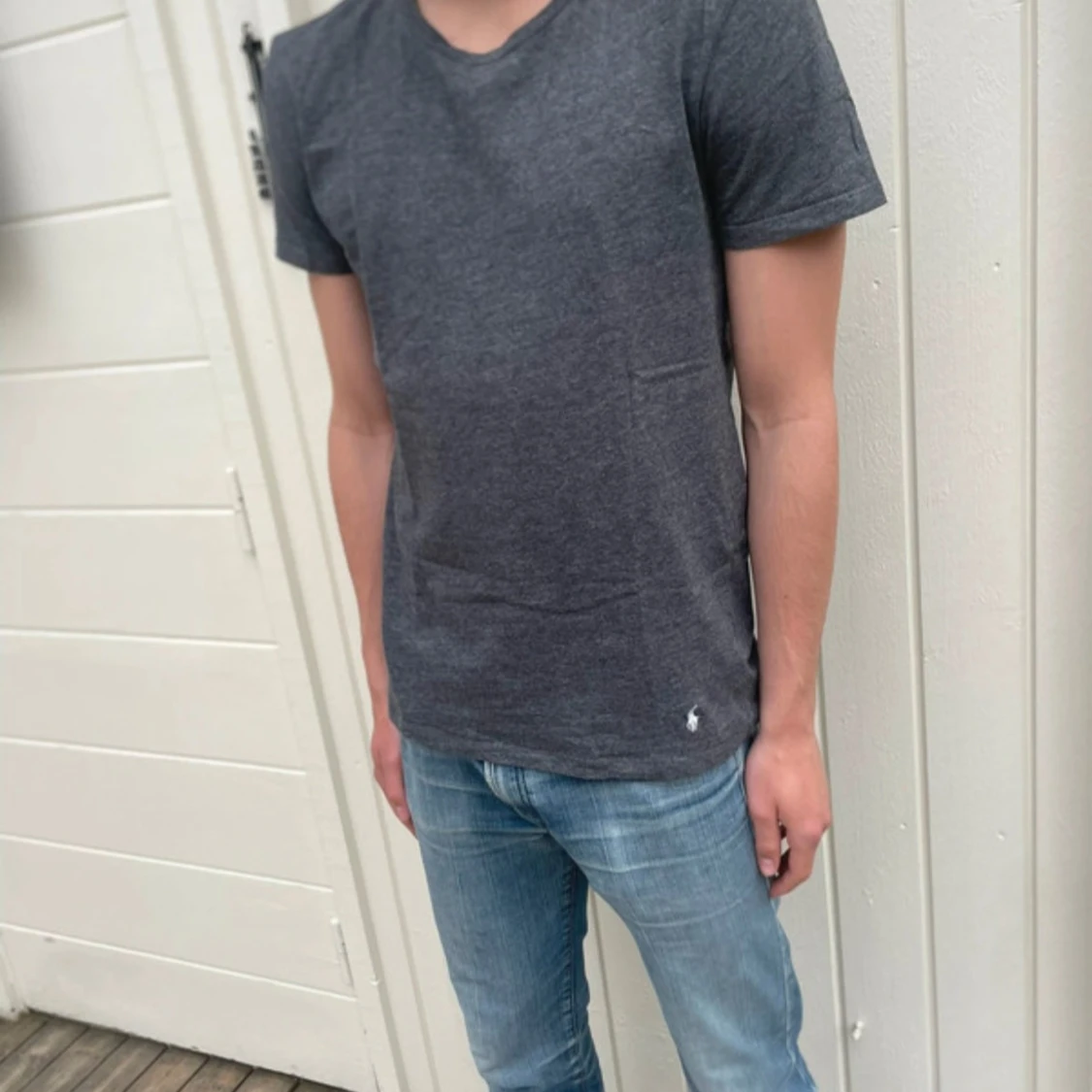 Grå T-shirt från Ralph Lauren