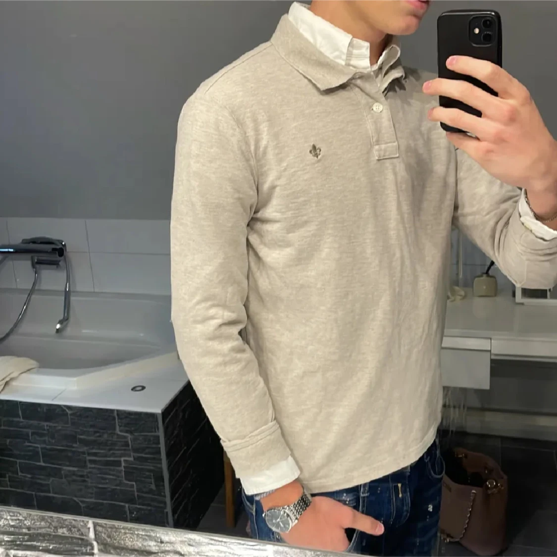 Morris - långärmad piké  - 2