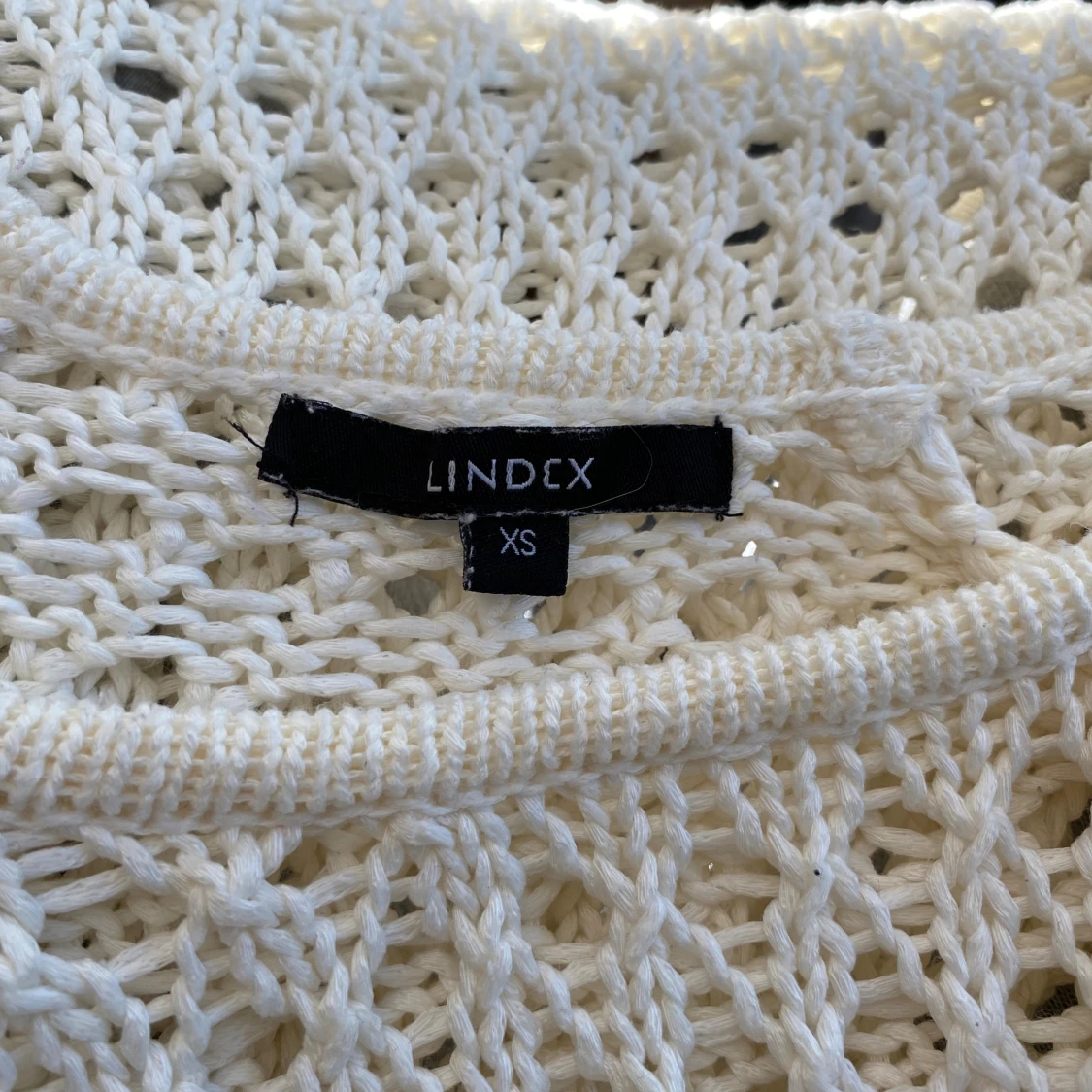 Vit stickad tröja från Lindex XS - 3