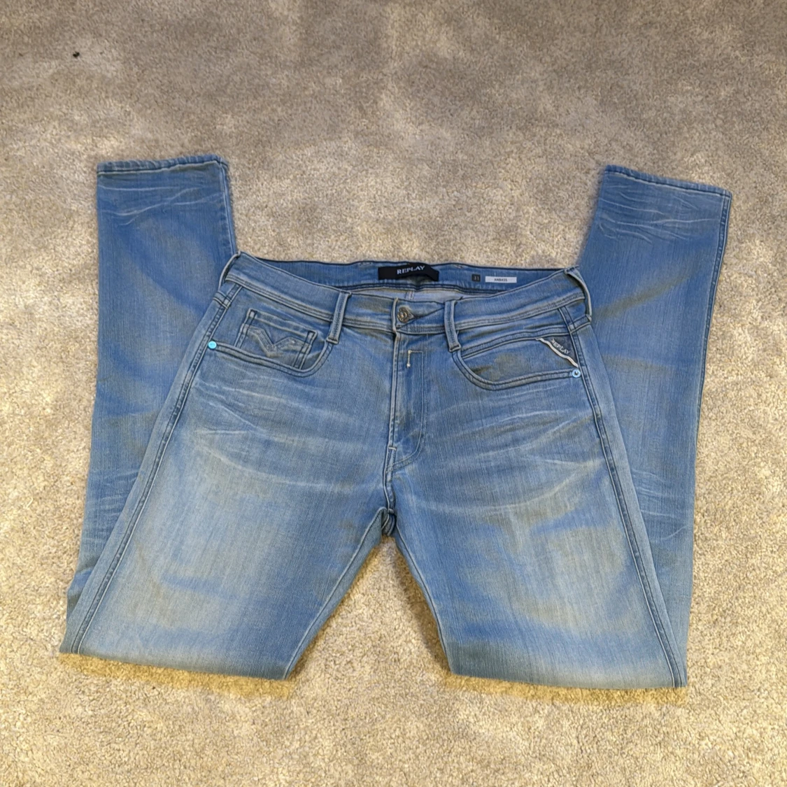 Replay Anbass ljusblå jeans - 1