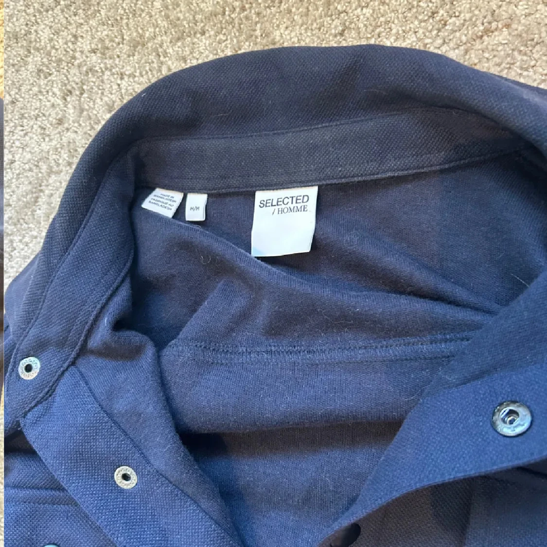 Mörkblå overshirt från Selected Homme - 2