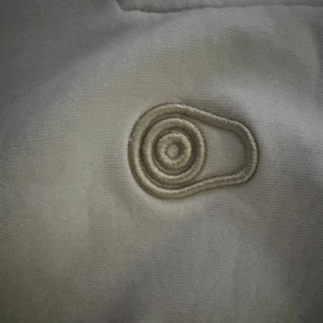 Vit half zip sweatshirt i bomull S - 2