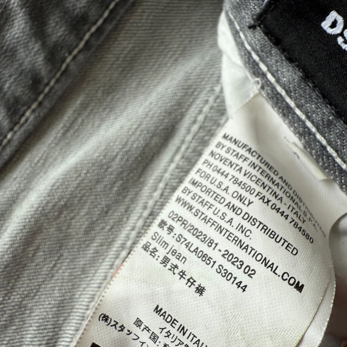 Grå slitna jeans från Dsquared2 - 3
