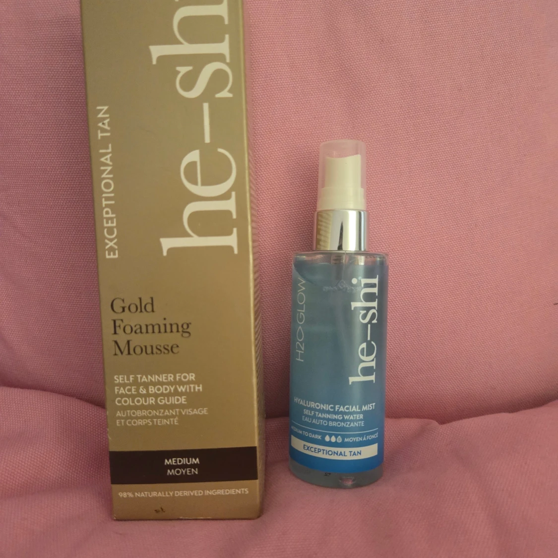he-shi Gold Foaming Mousse & Mist