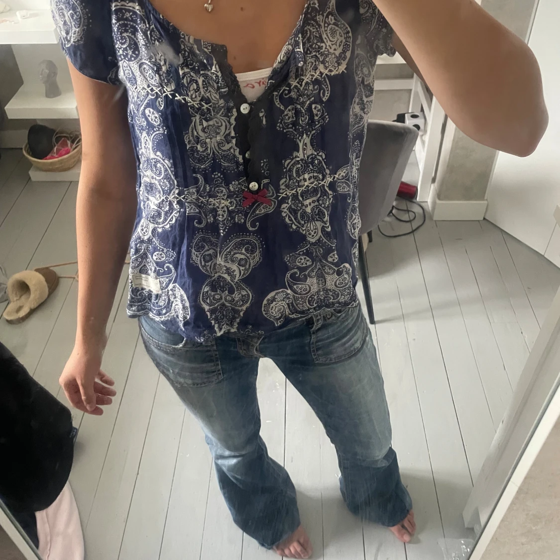 Blå blus från odd Molly