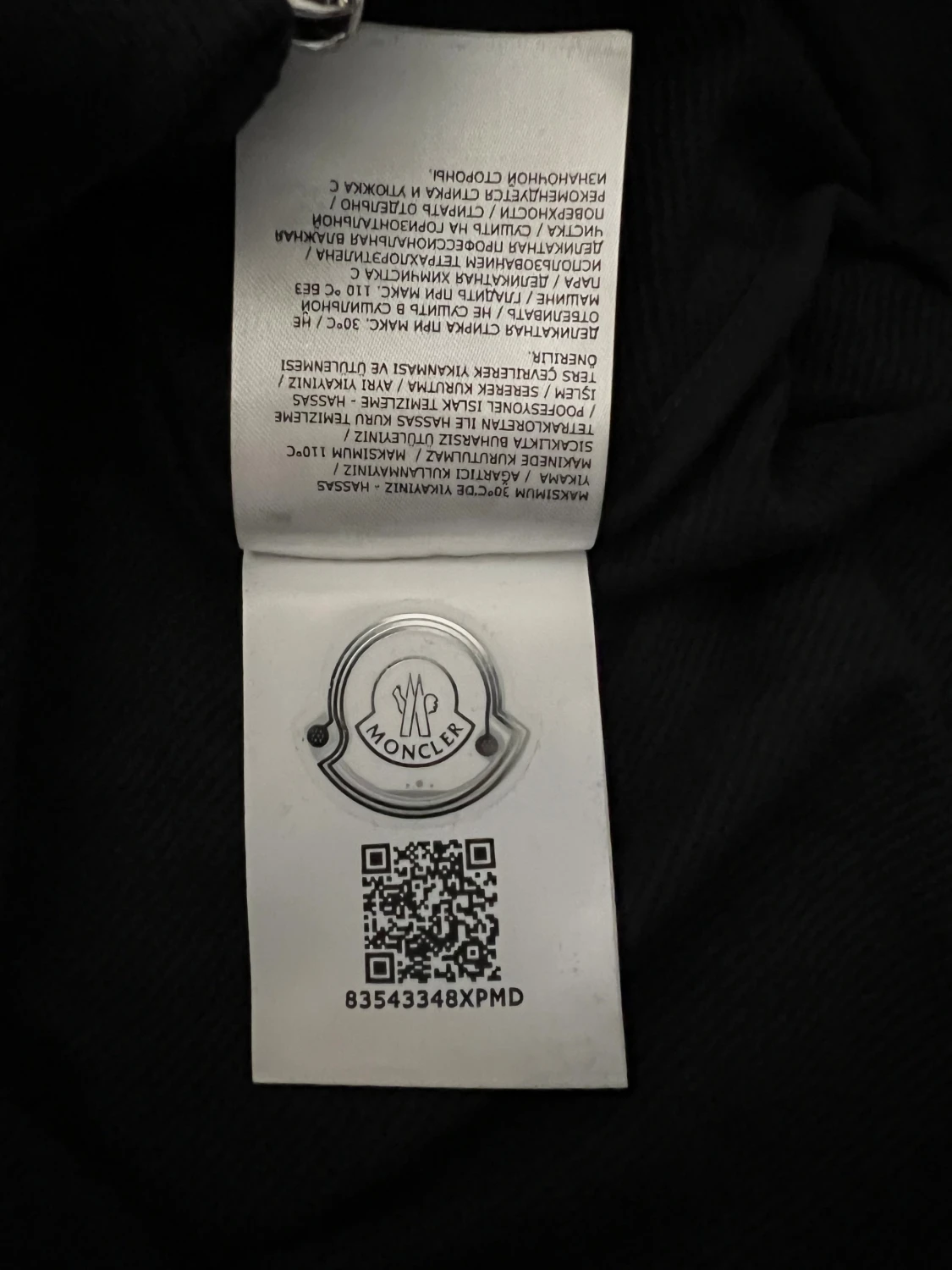 Mörkblå Moncler Zip Hoodie Storlek L (Passar Bättre Som Medium) - 6