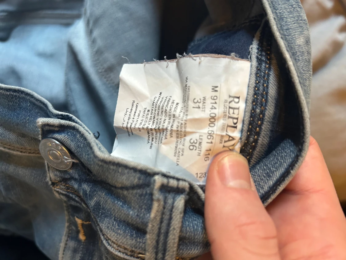 Replay Anbass blå jeans - 4