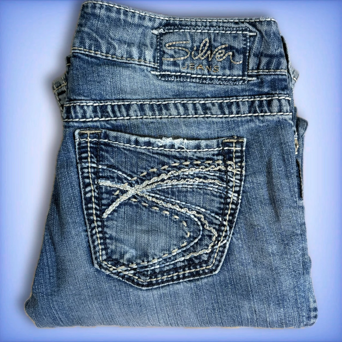 Silver bootcut jeans