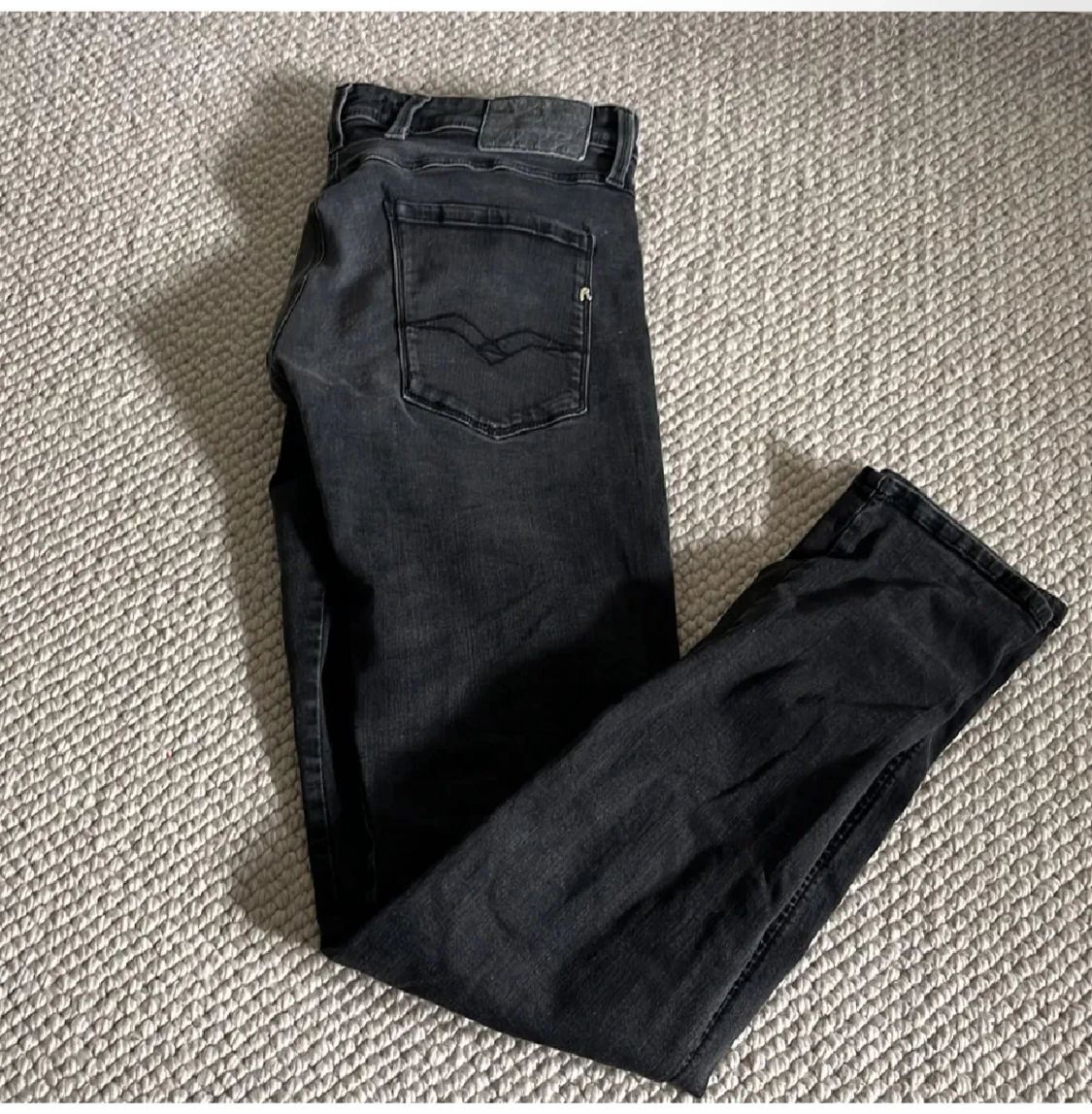 Replay Anbass svarta jeans, storlek 31/34 - 2