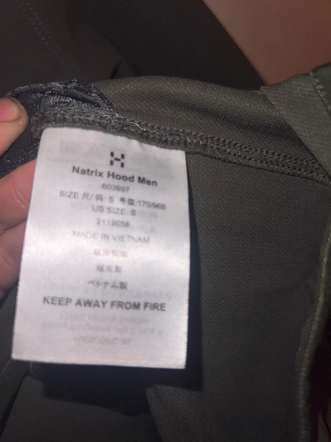 Mörkgrön vindjacka Haglöfs S - 2