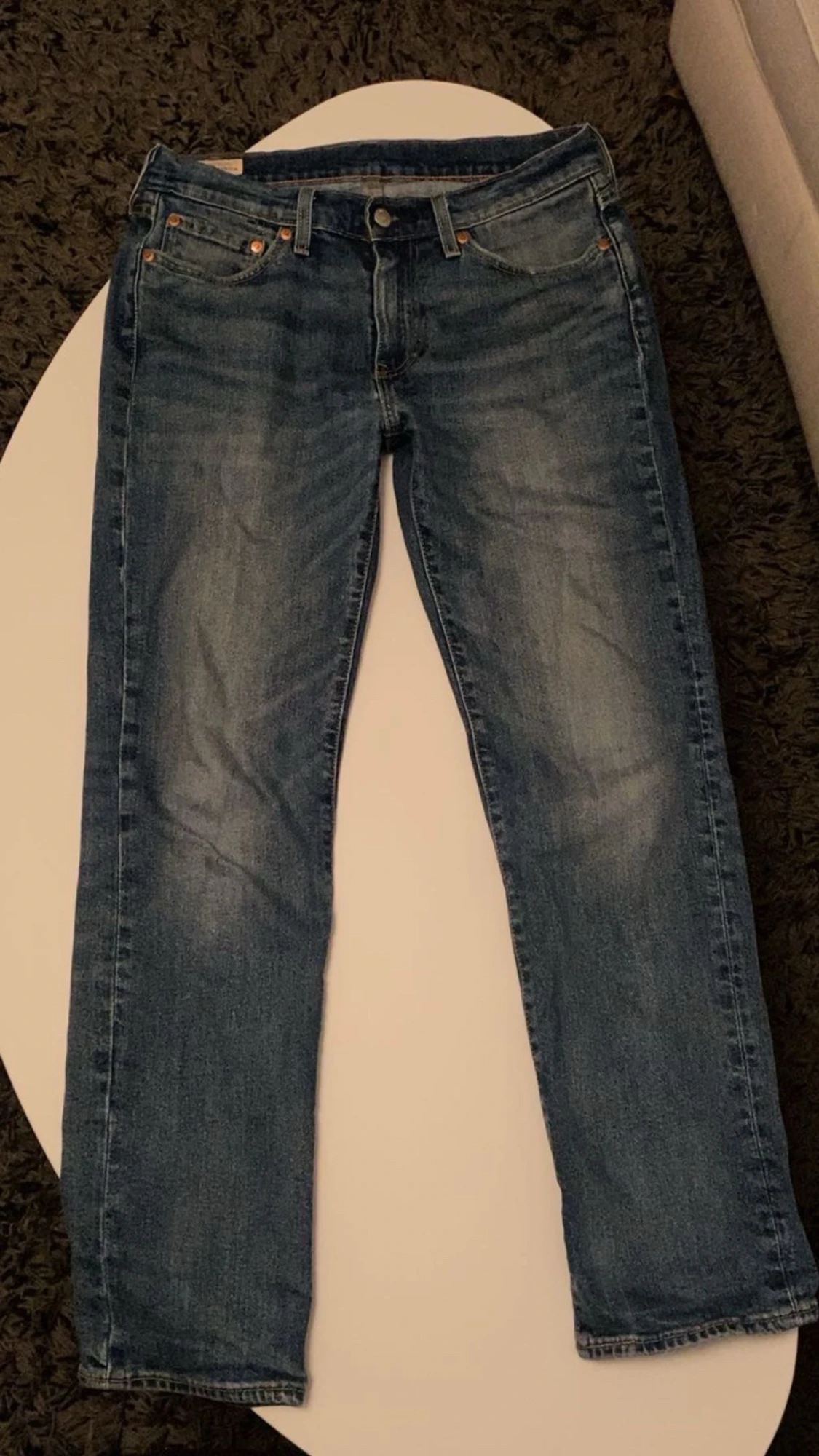 Levi's 501 blå jeans straight fit