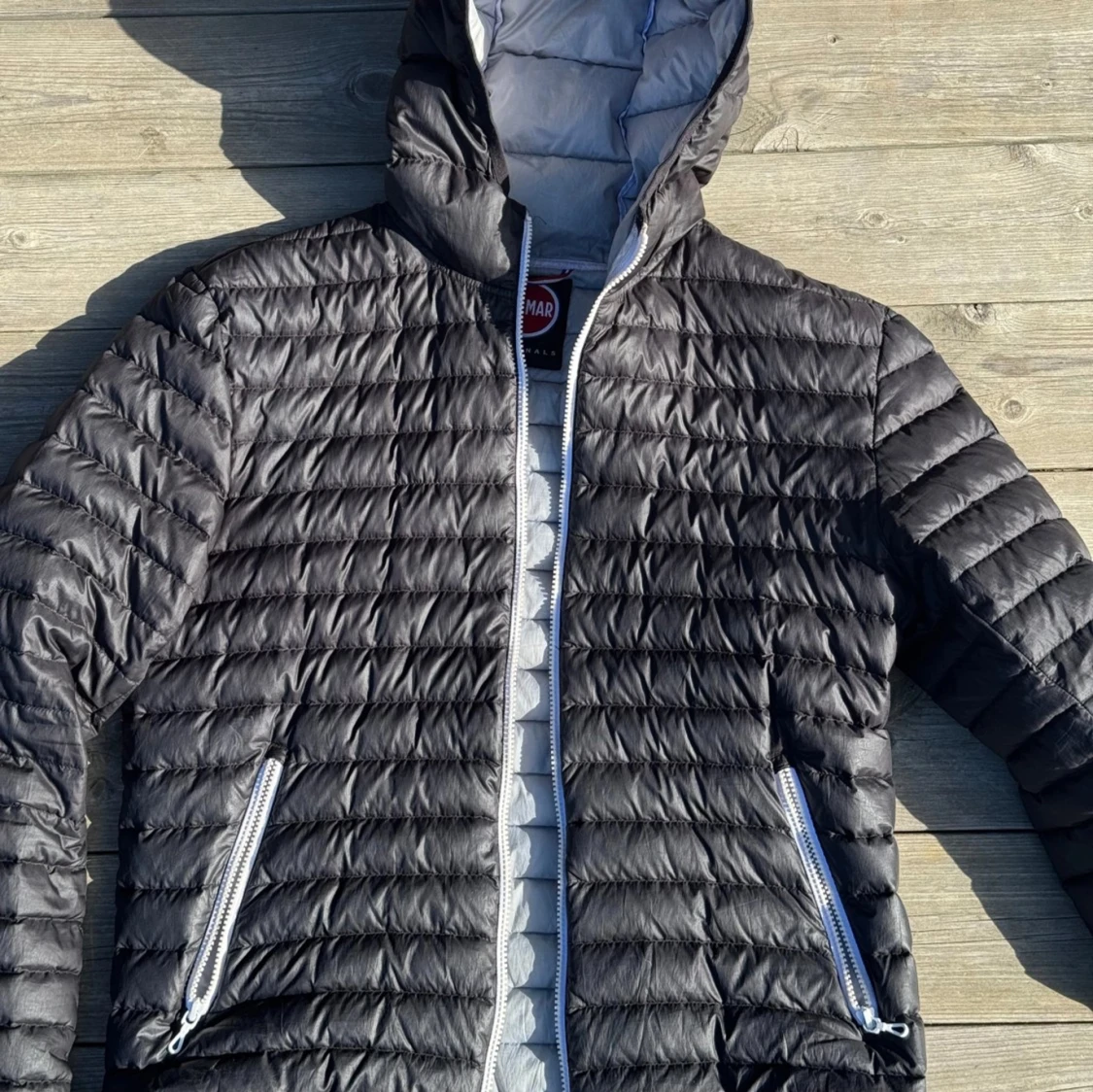 Svart dunjacka från Colmar med luva - 2