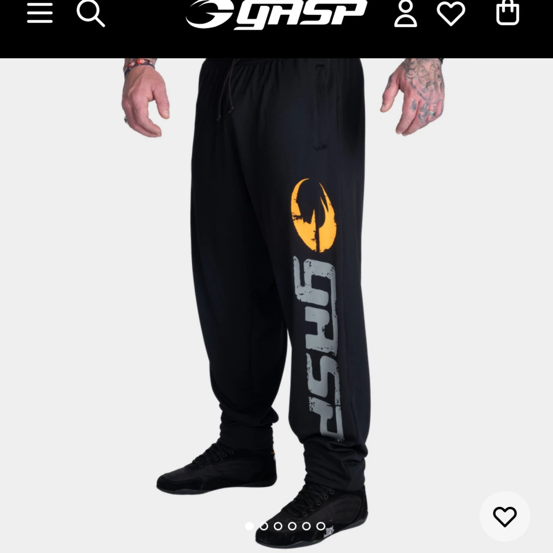 GASP träningsbyxor med tryck