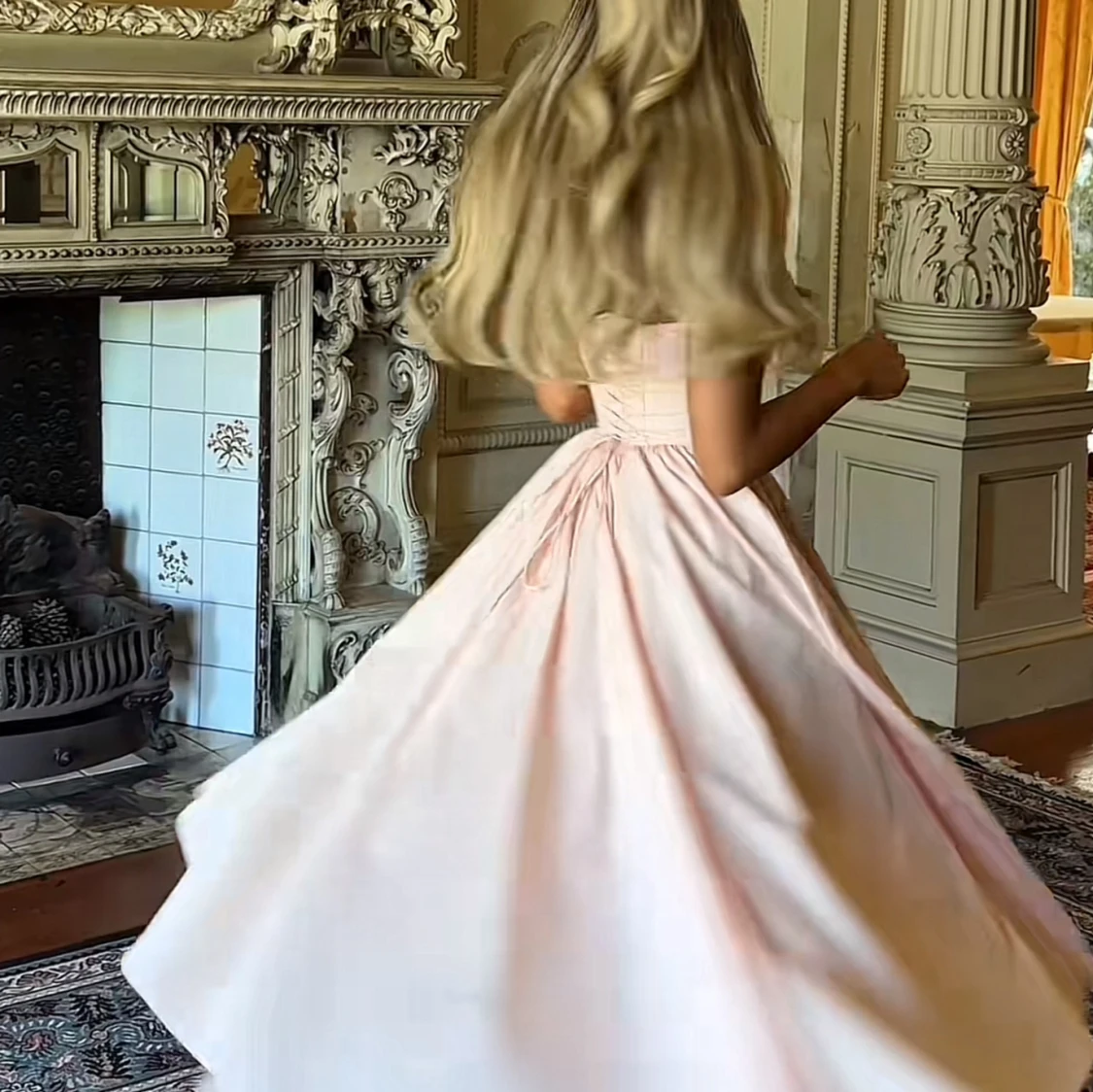 Ljusrosa långklänning från babybo - 2