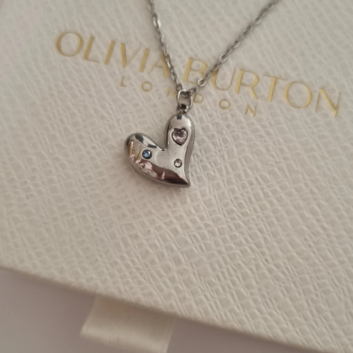 Halsband hjärta silver - 1