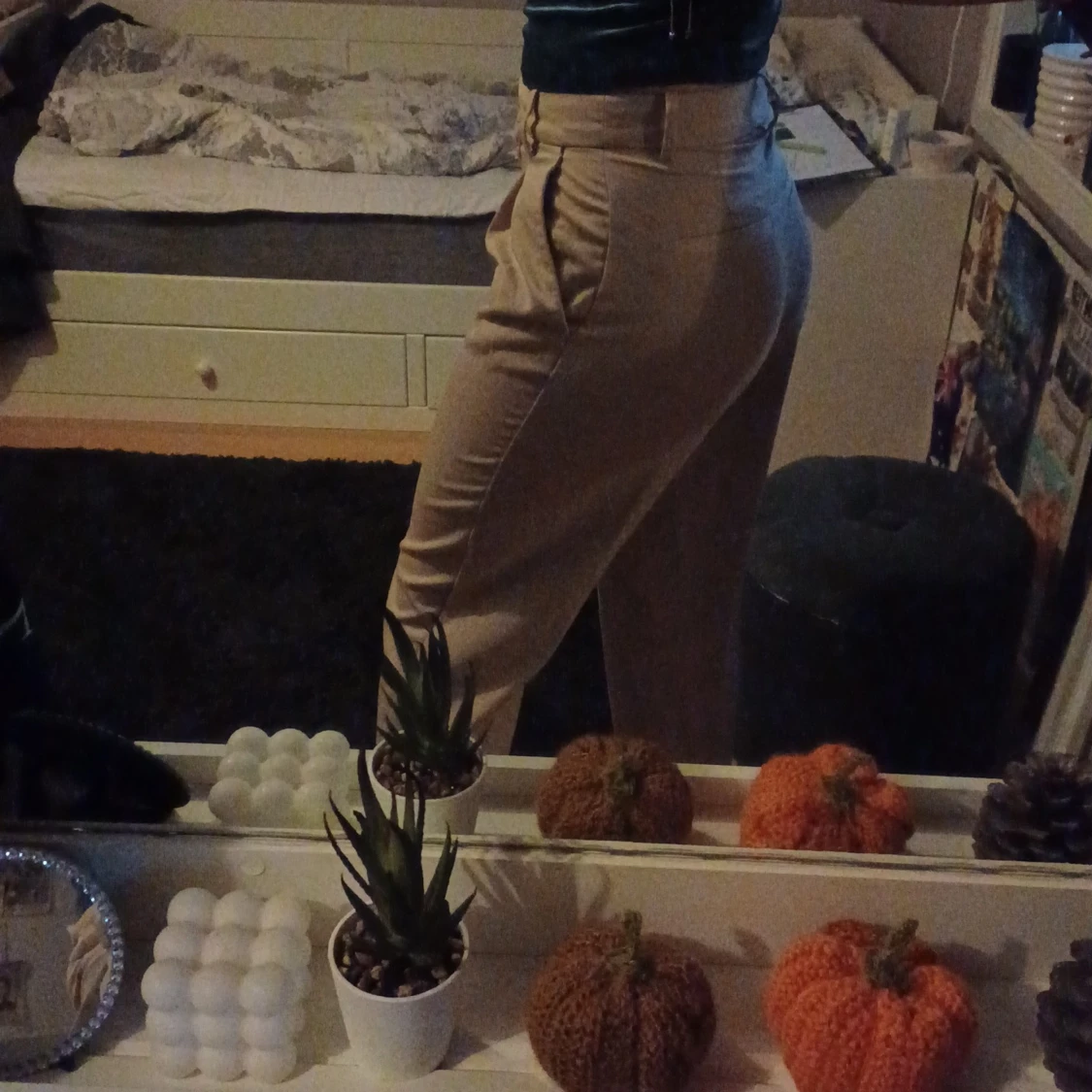 Beiga kostymbyxor - 4