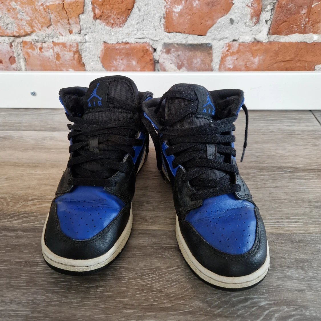 Nike Air Jordan 1 Mid Svart/Blå 36.5 - 1