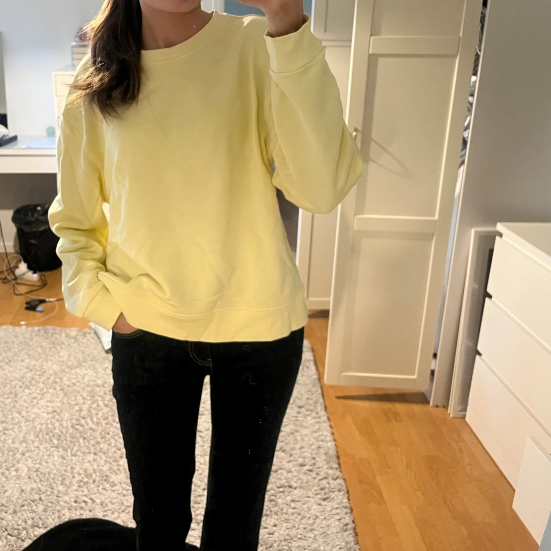 Gul sweatshirt från Zara - 1