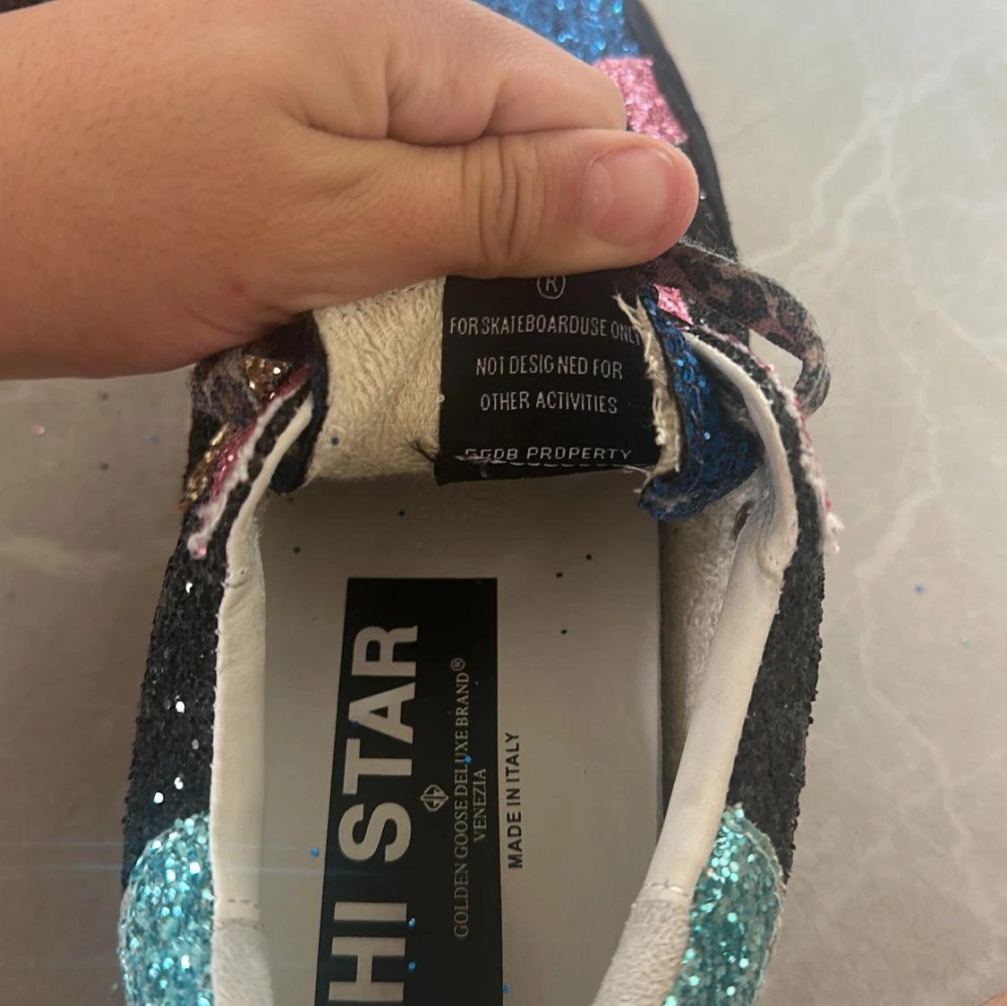 Golden Goose Hi Star glitter sneakers - 1