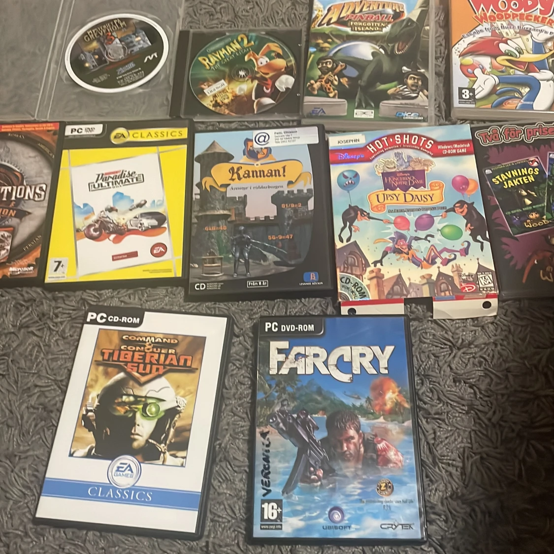 PC-spel samling (Far Cry, Rayman 2, Command & Conquer, m.fl.) - 2