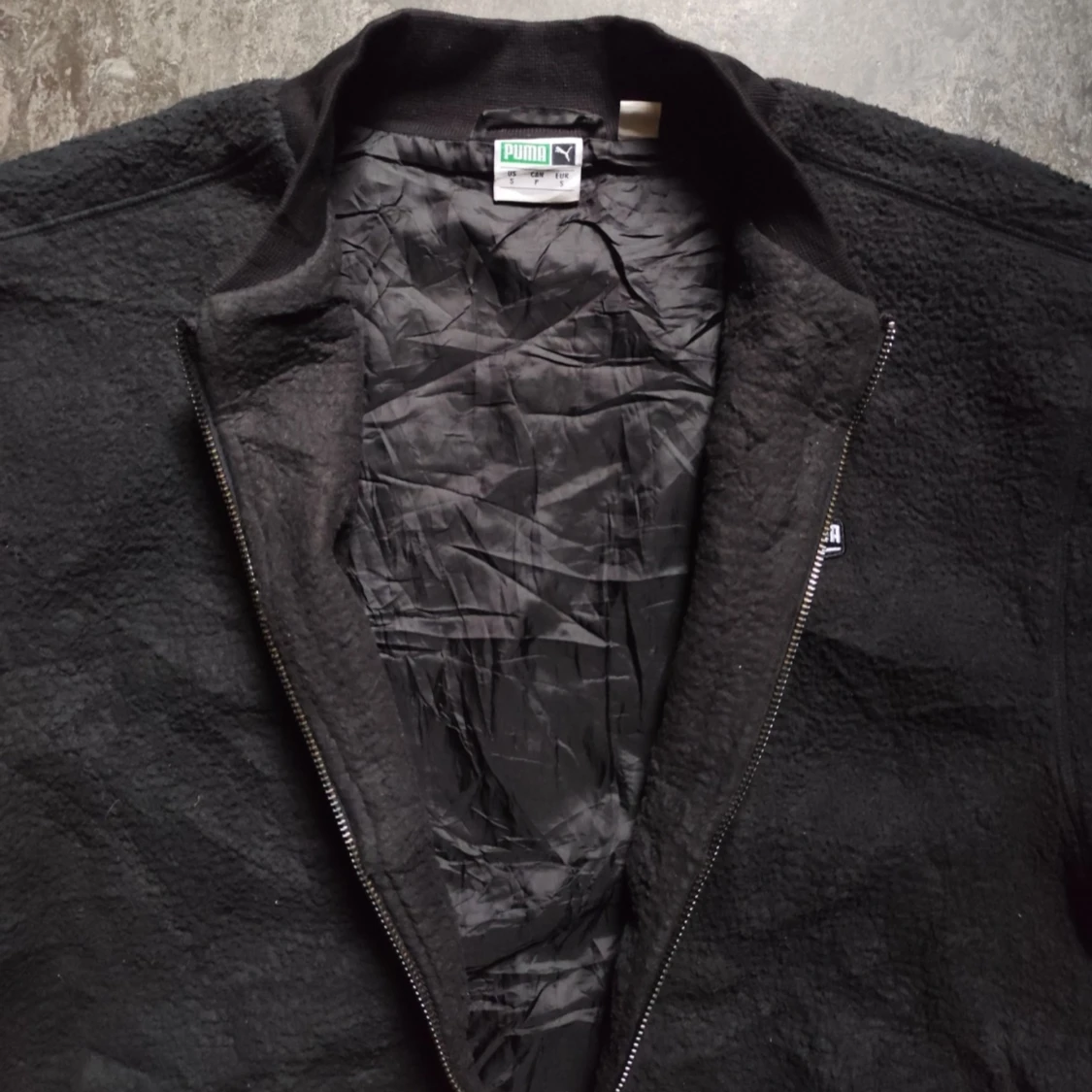 Svart Puma Fleecejacka S - 4