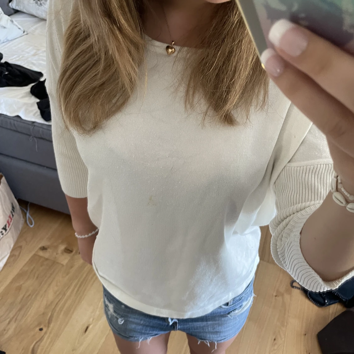 Trekvartsärmad tröja