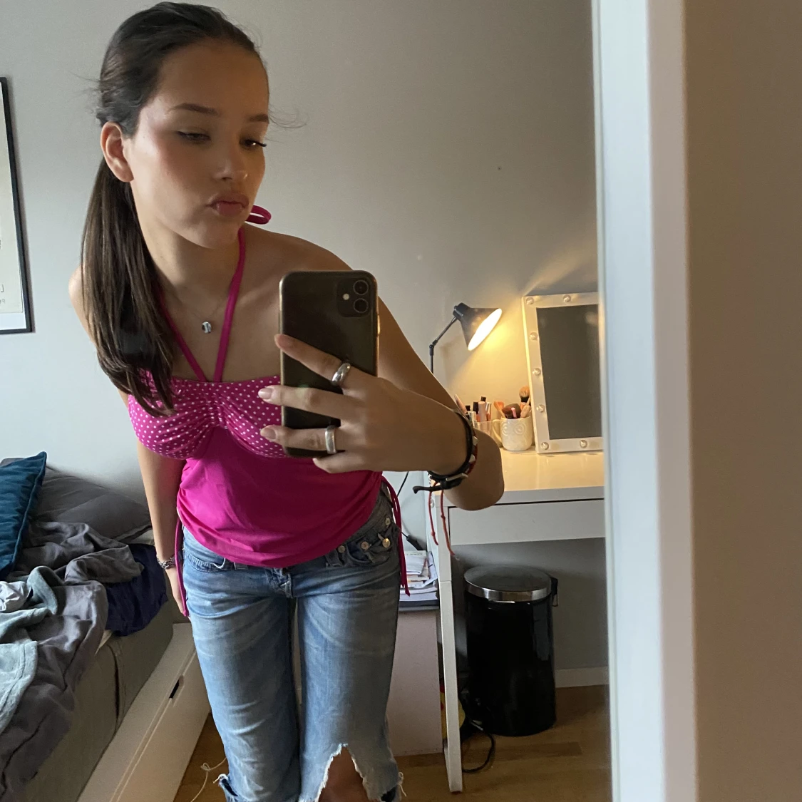 Rosa halter neck topp - 90