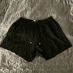 Ett par svarta shorts som är väldigt tunna och är använd få tals gånger och är i ett bra skick.   