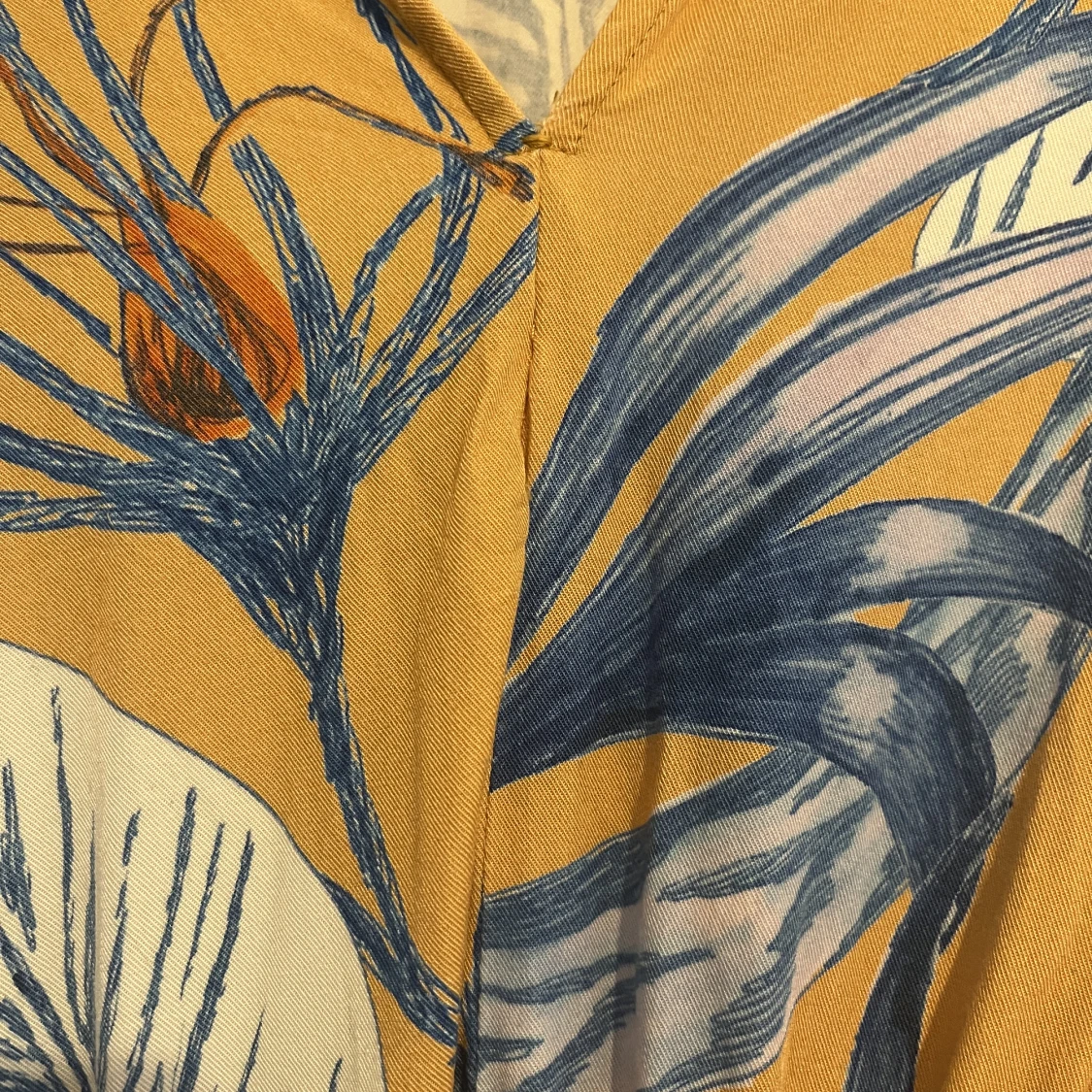 Gulblå sommarklänning (Gail dress från Weekend), storlek XS - 91