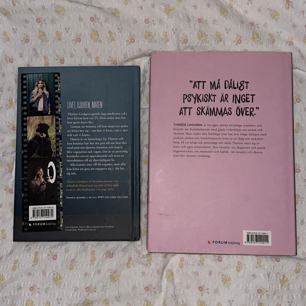 Två böcker av Therese Lindgren! Vem bryr sig? & Ibland mår jag inte så bra.  110kr/st eller båda för 200! Vid köp av en skicka pm, vid köp av båda tryck på ”köp nu” 💓. Övrigt.