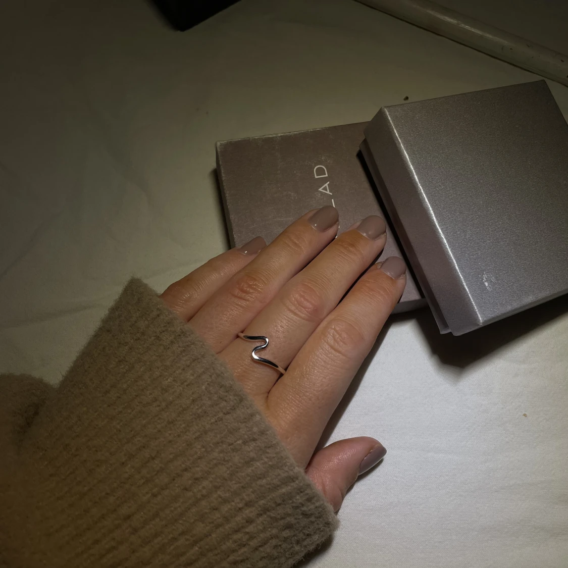 Våg ring silver  - 90