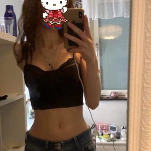 Corset topp - En brun korsett top med dragkedja i ryggen. Använt den mycket och den sitter bra.