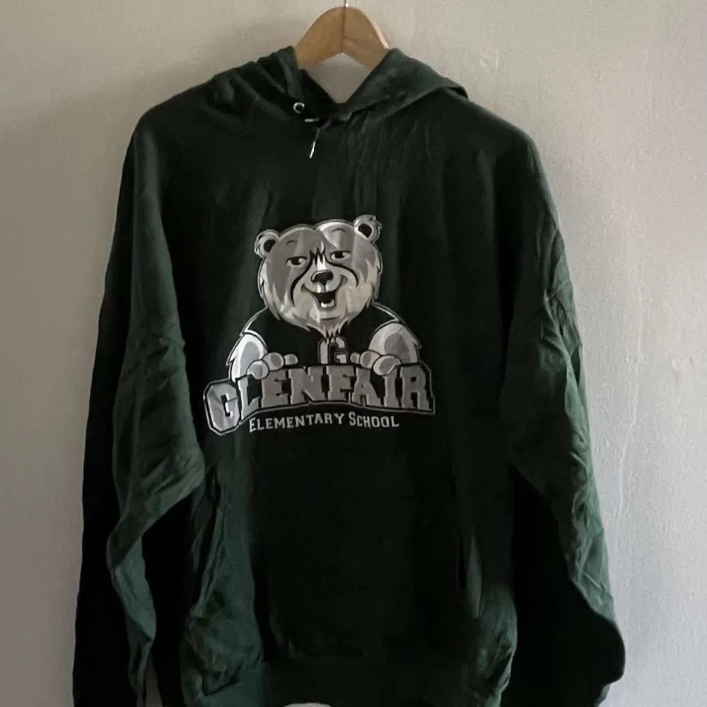 Säljer nu min gröna Bears huvtröja i storlek 2XL, tycker man om oversized är denna perfekt. Den är i 7.5/10 skick, men gjort i ett varm material. . Hoodies.