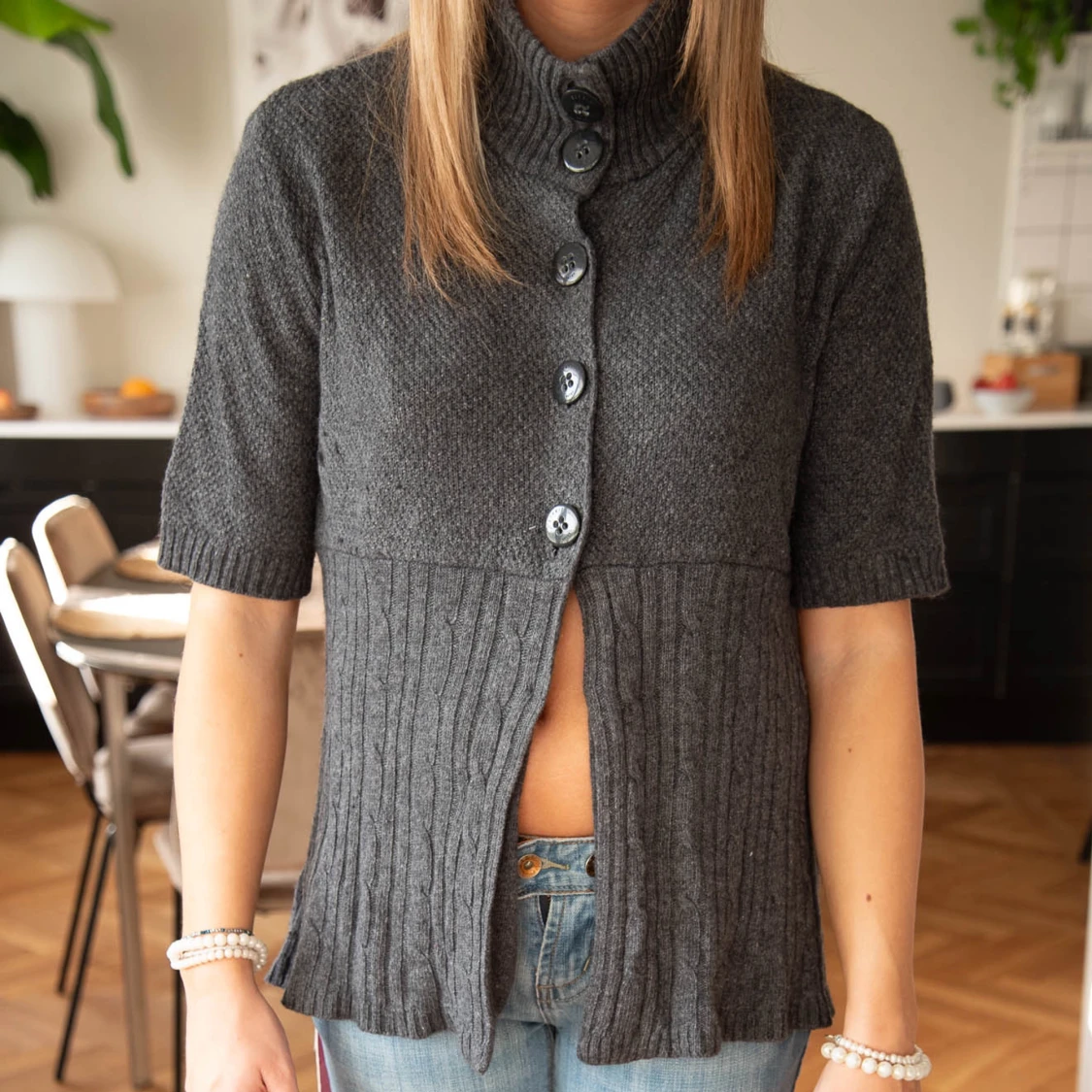 Stickad t-shirt - 91