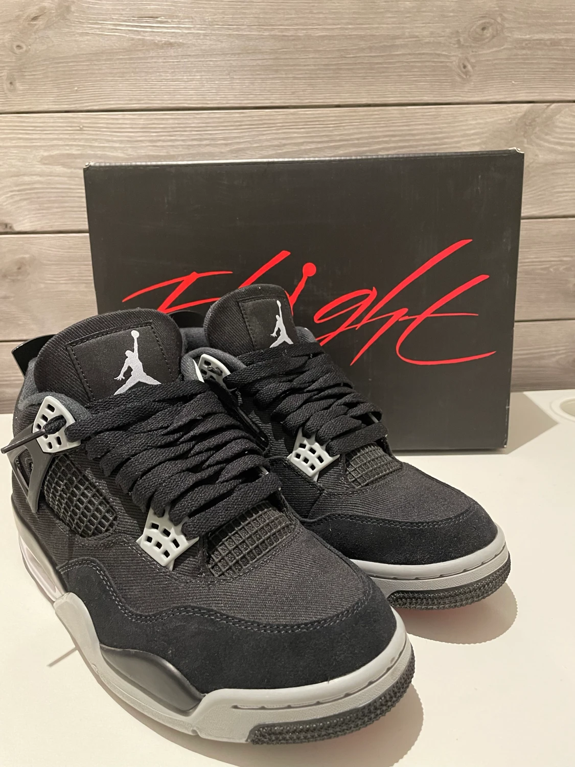 Jordan 4 black canvas - 90
