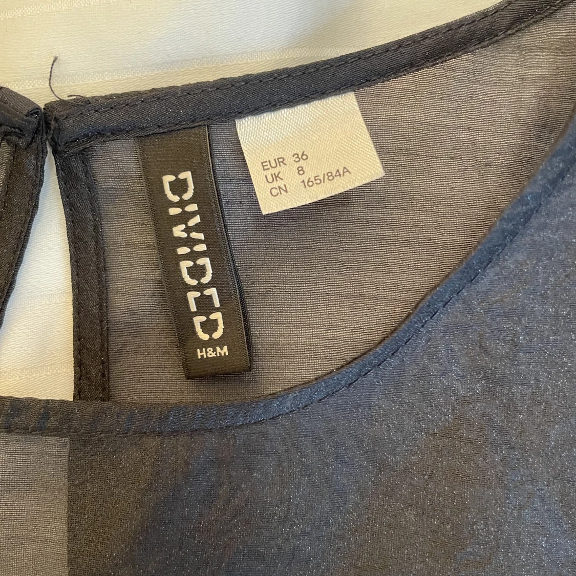 Genomskinlig blus - 90