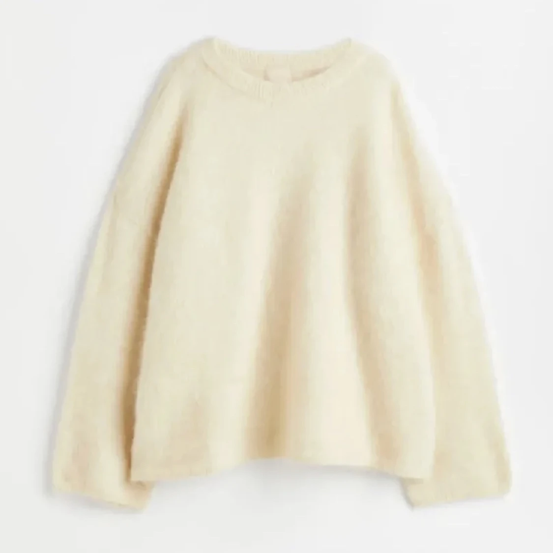 Stickad mohair tröja