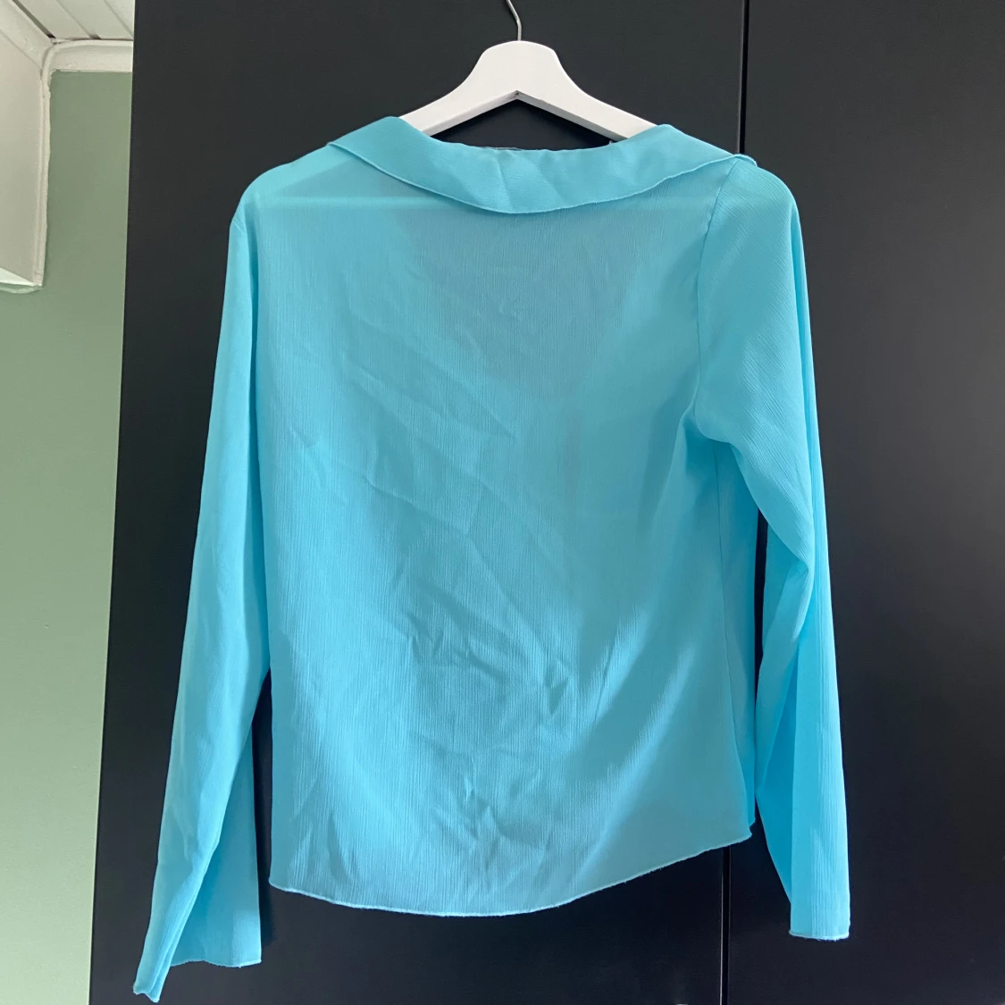 Blå/turkos festtopp - 90