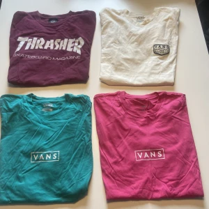 Thrasher , Vans  - Fyra par t-thirt fint skick inga fläckar eller hål , 500kr för alla , storlek M på alla