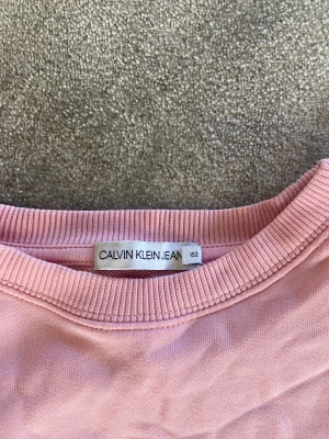 Calvin Klein hoodie - En rosa calvin Klein hoodie i stl 152, passar även xxs/xs. Köpt för 599 och säljer för 250-kan såklart diskuteras!
