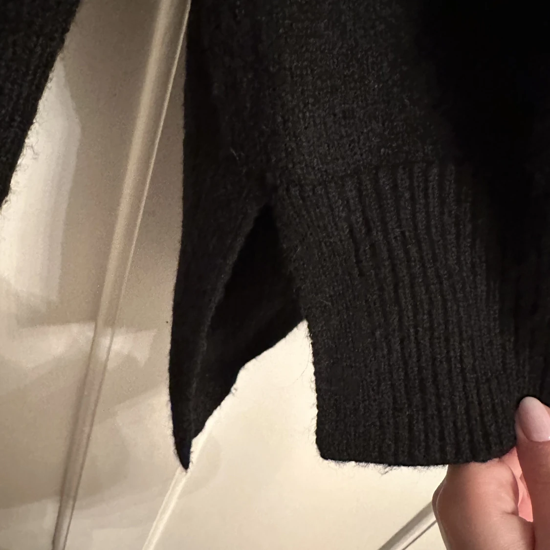 Svart stickad tröja - 90
