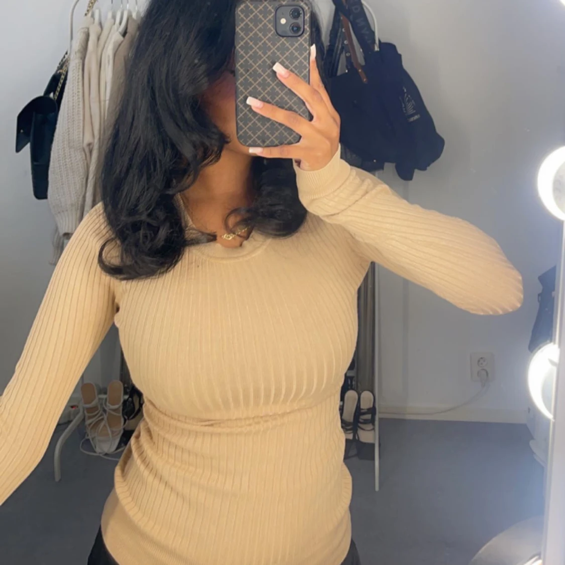 Ribbstickad tröja från zalando