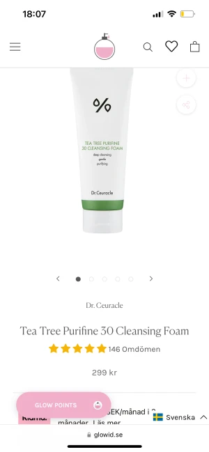 Dr.ceuracle tea tree purifine 30 cleansing foam  - Ett utav K-beutys bästa märken Dr.ceuracle,Härlig rengöring med Tea tree olja som är både lugnande o rengör på djupet.Passar de flesta hudtyper.Oöppnad förpackning.Nypris 299kr,säljer pga är värsta hudvårds junkien o har för mycket produkter,för 170kr