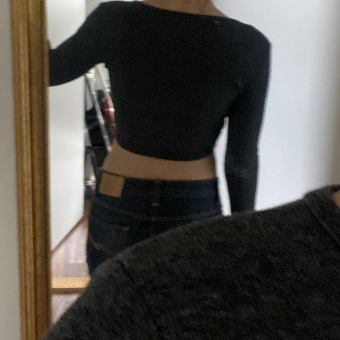 Långärmad crop top - 90